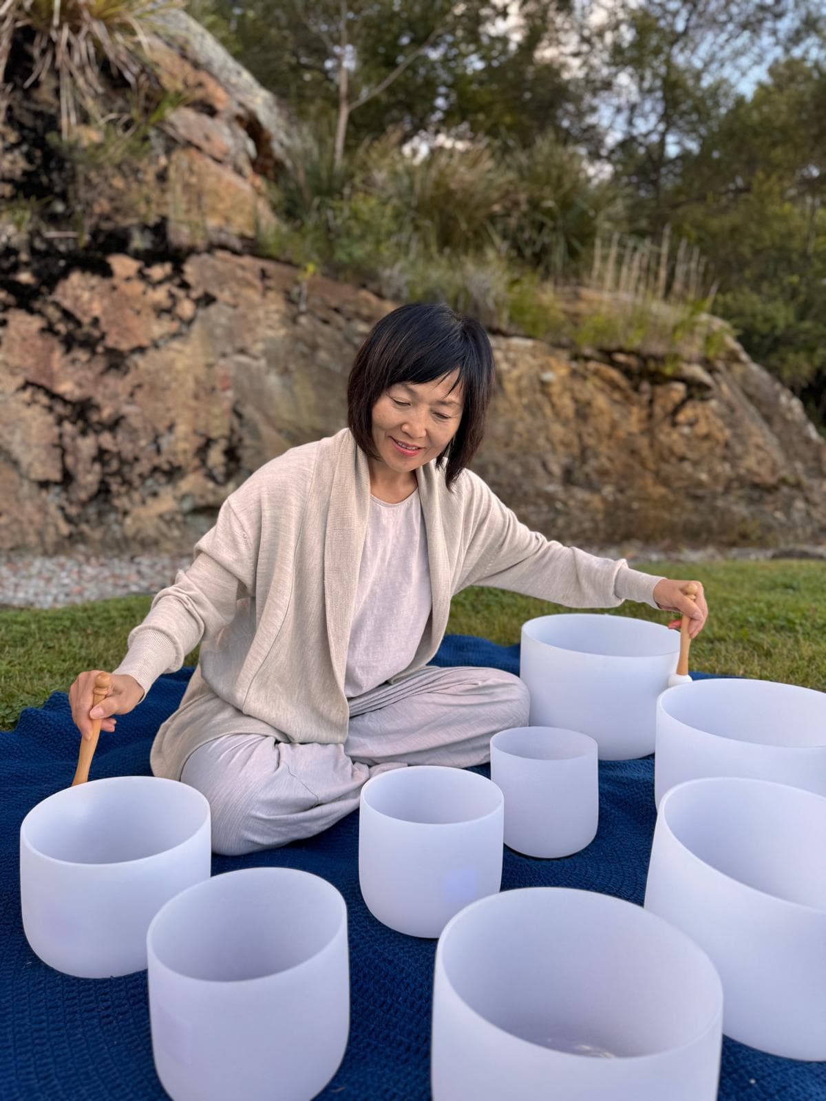 Sound healing session